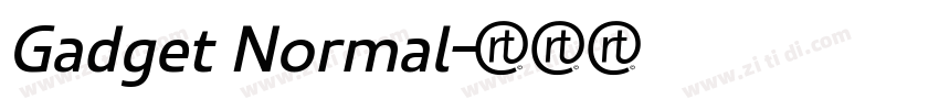Gadget Normal字体转换